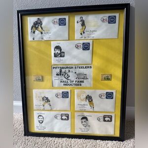 Pittsburgh Steelers Hall of Fame framed memorabilia